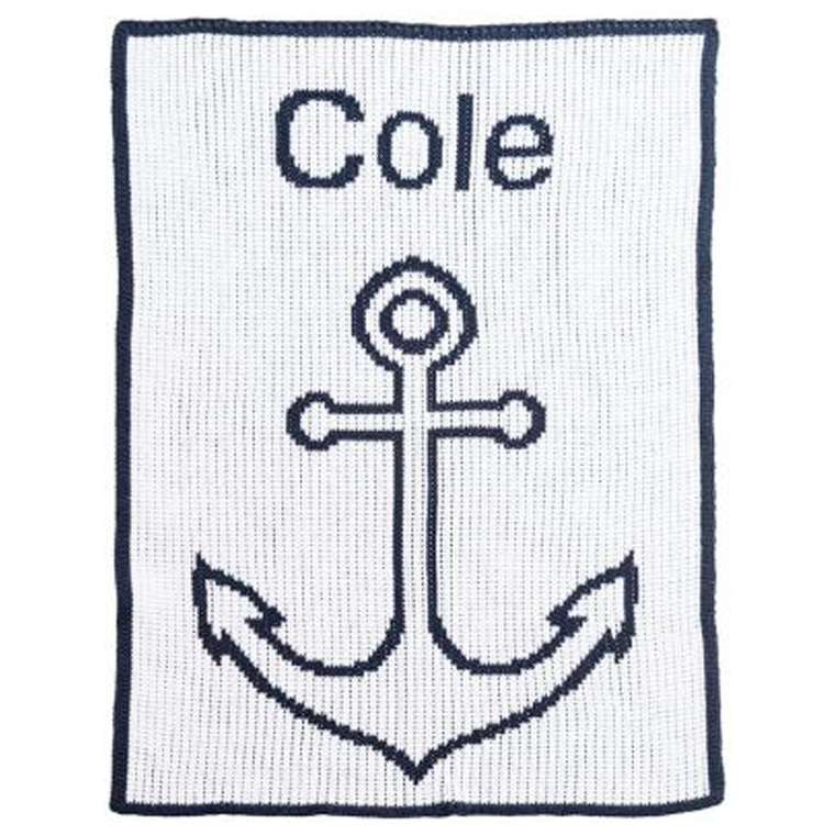 Anchor and Name Custom Blanket