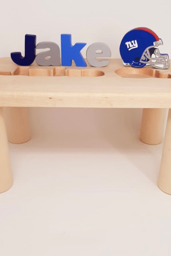 Personalized Puzzle Name Bench w/Sports Icon