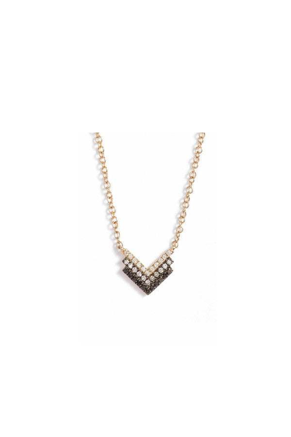 Diamond Shield Pendant Necklace