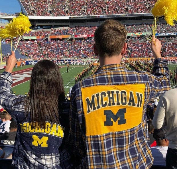 Flannel with College T-shirt Patch (Custom Your College)