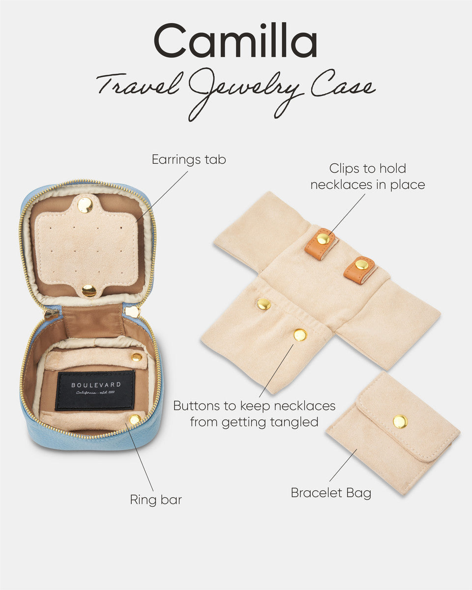 Boulevard Camilla Leather Jewelry Case w/ Monogramming