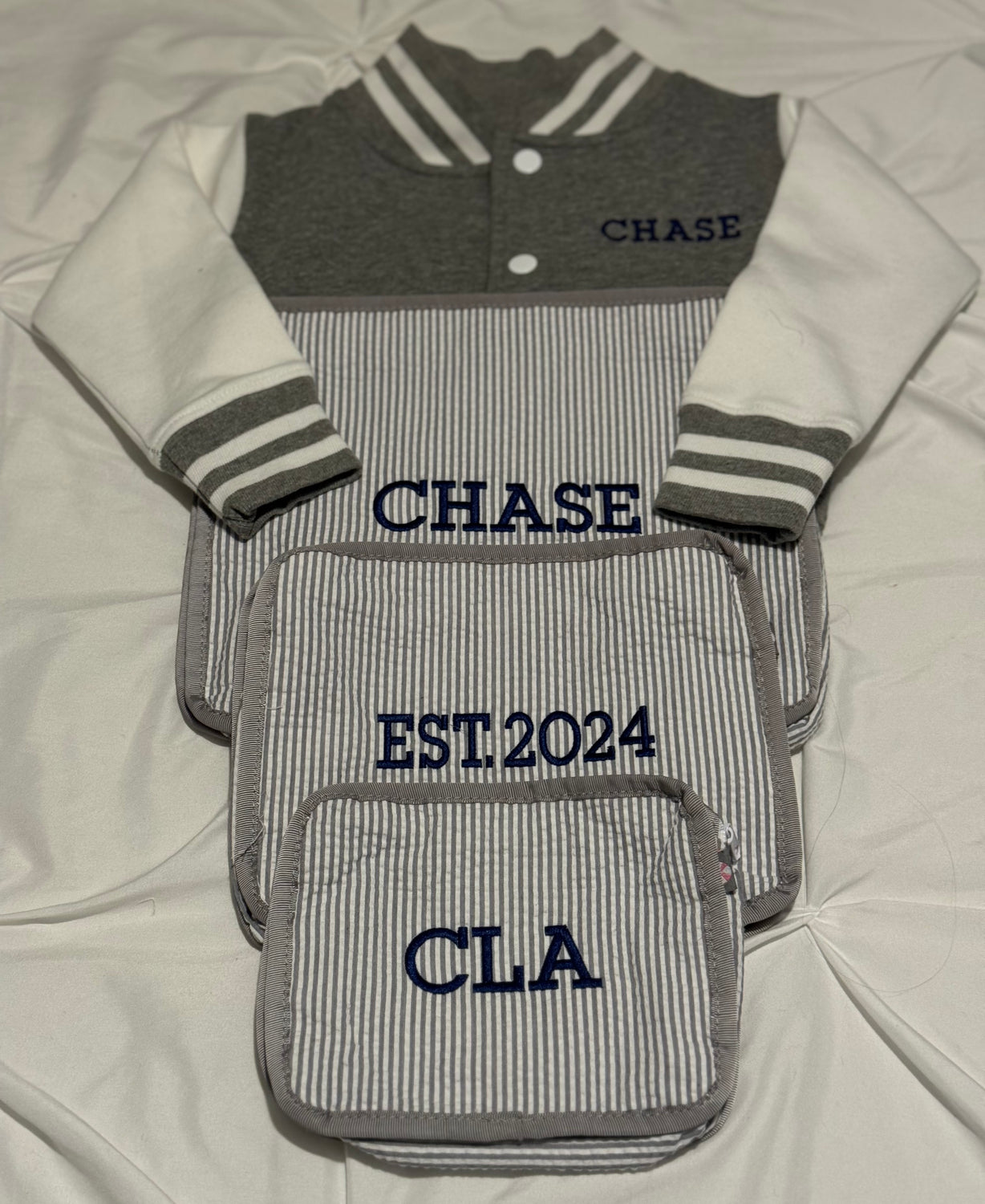 DTD Custom Embroidered Baby Varsity Jacket