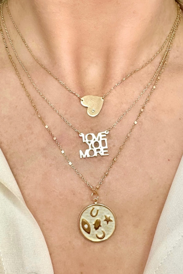 Love You More Mini Necklace