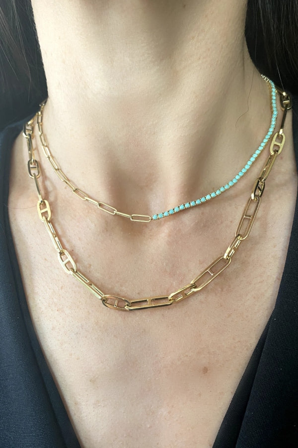 Gold Link Chain Necklaces
