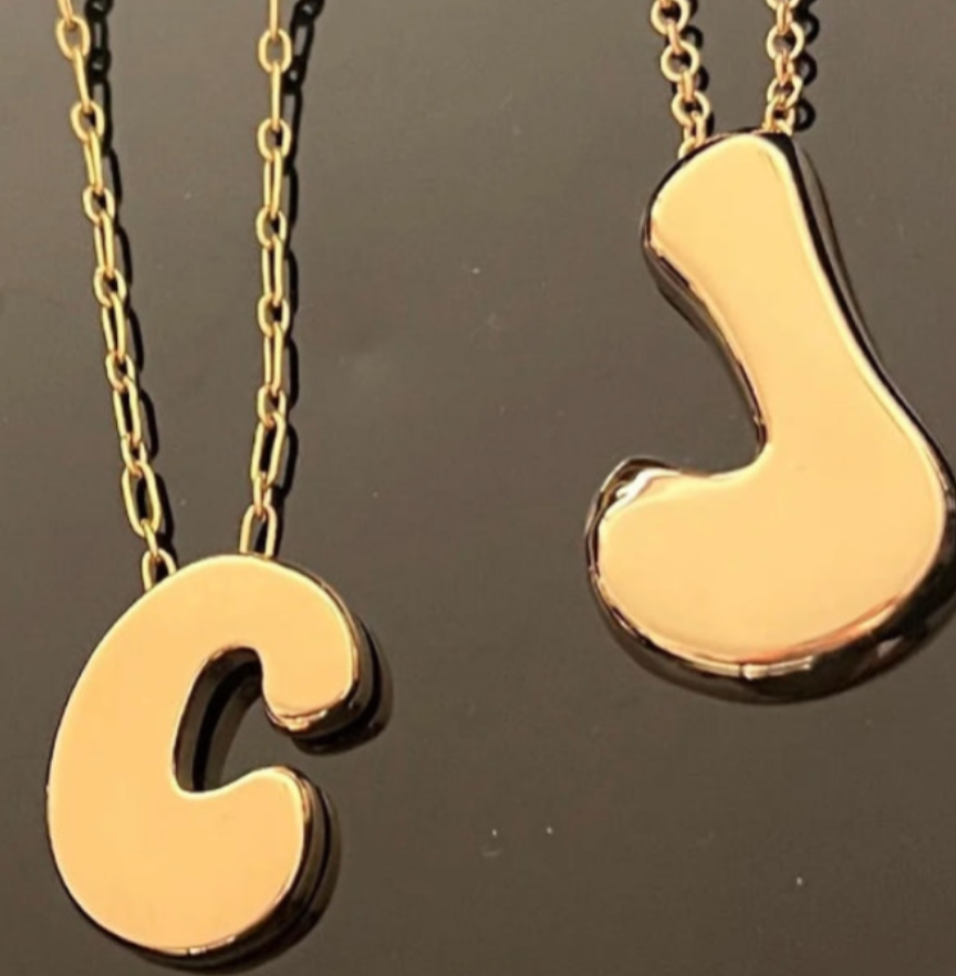 Paige Layne Bubble Letter Necklaces