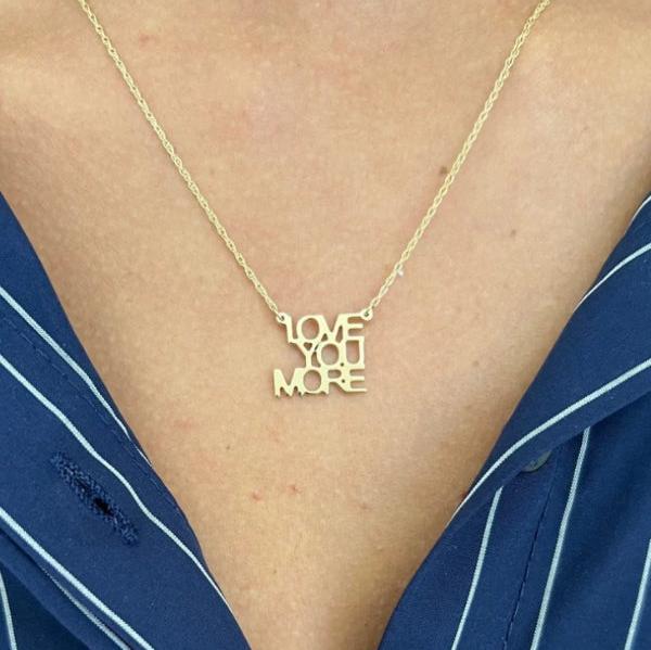 Love You More Mini Necklace