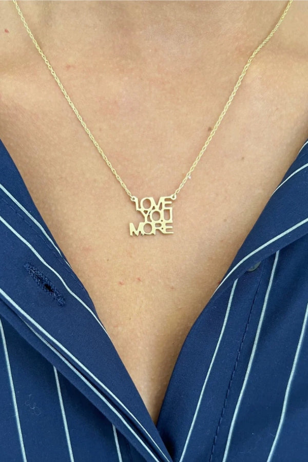 Love You More Mini Necklace