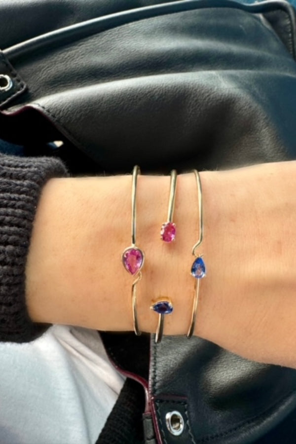 Multi Sapphire Bracelet Stack