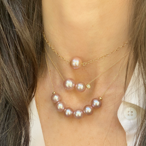 Paige Layne Pink Pearl Strand Necklace
