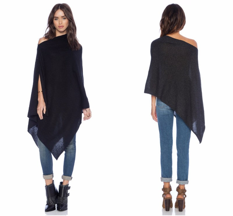 27 Miles Cashmere 3-way Poncho/Scarf  Various Colors