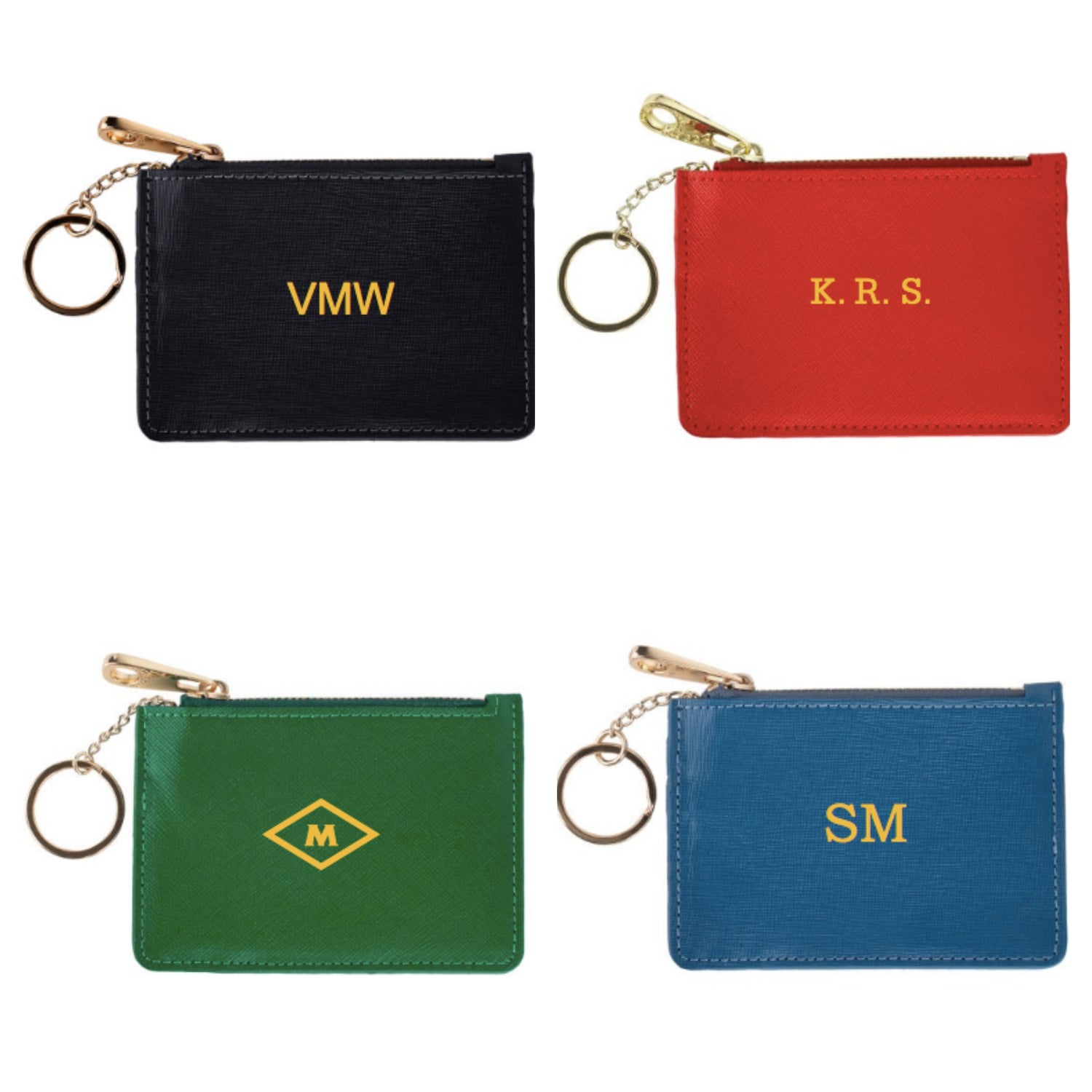 Boulevard Keychain ID Holder Wallet w/ Monogramming (more colors available)