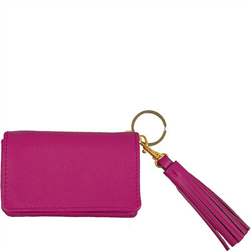 Boulevard Keychain Wallet w/ Monogramming (More Colors Available) Strawberry / with Monogram +$10
