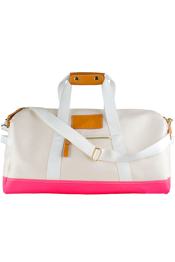 Boulevard Canvas Duffle w/ Monogramming (Black, Blue or Pink)