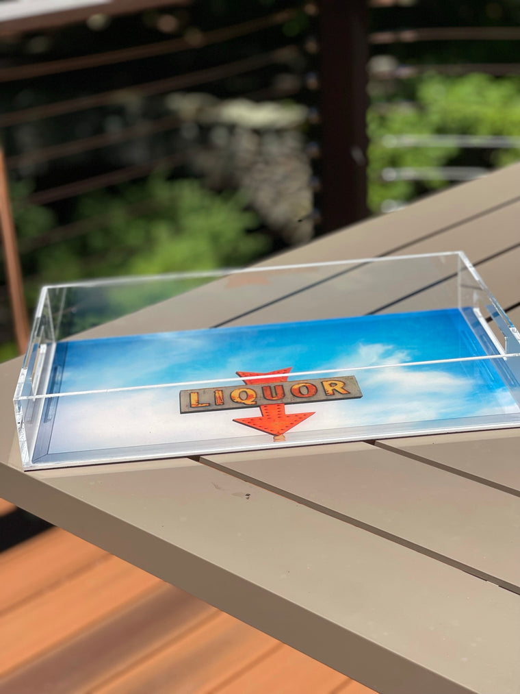 Acrylic Trays 11 x 17 with Slotted handles