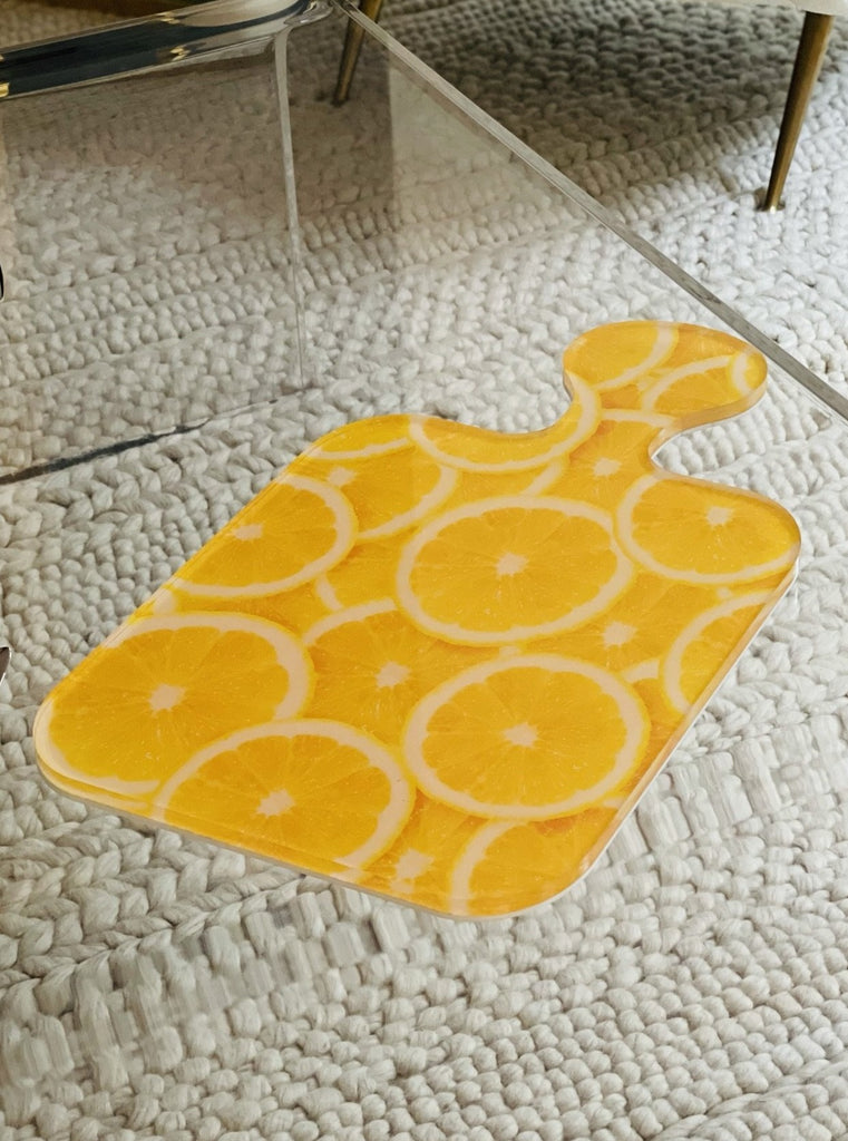 Acrylic Charcuterie Board Lemons