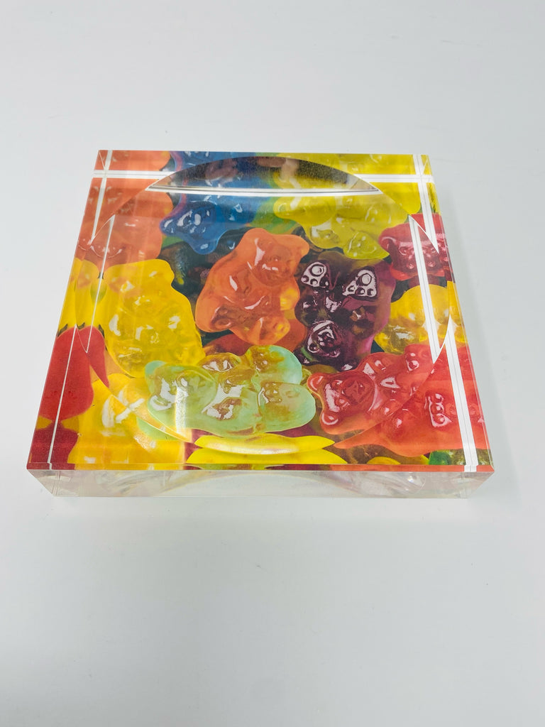 Acrylic Square Catchall Dish Candy (Various Designs)
