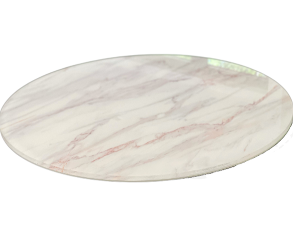 Acrylic Lazy Susan  Board White Marble