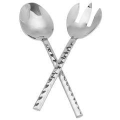 Stainless Steel Fork & Spoon Serving Set