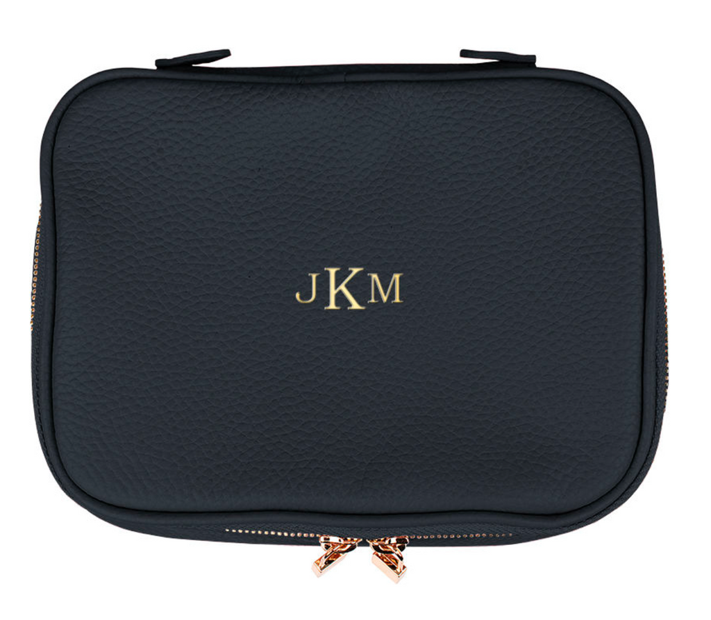 Boulevard Leather Jewelry Case w/ Monogramming Pause