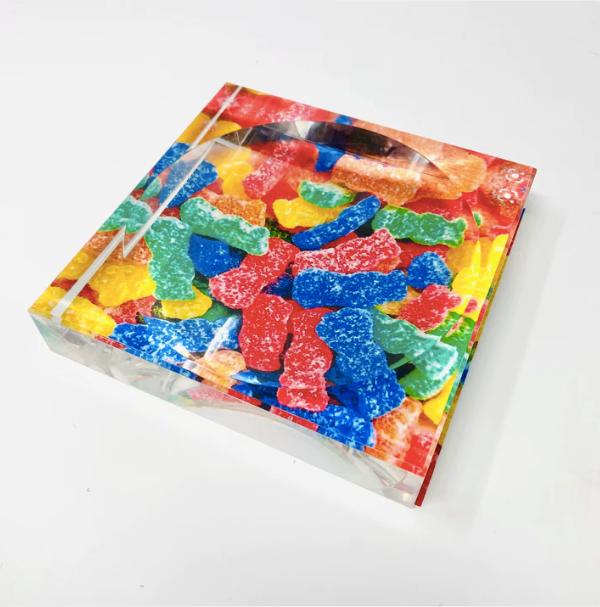 Acrylic Square Catchall Dish Candy (Various Designs)