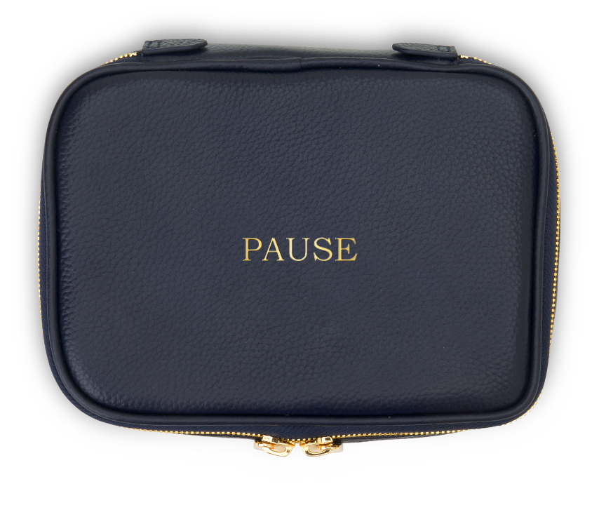 Boulevard Leather Jewelry Case w/ Monogramming Pause
