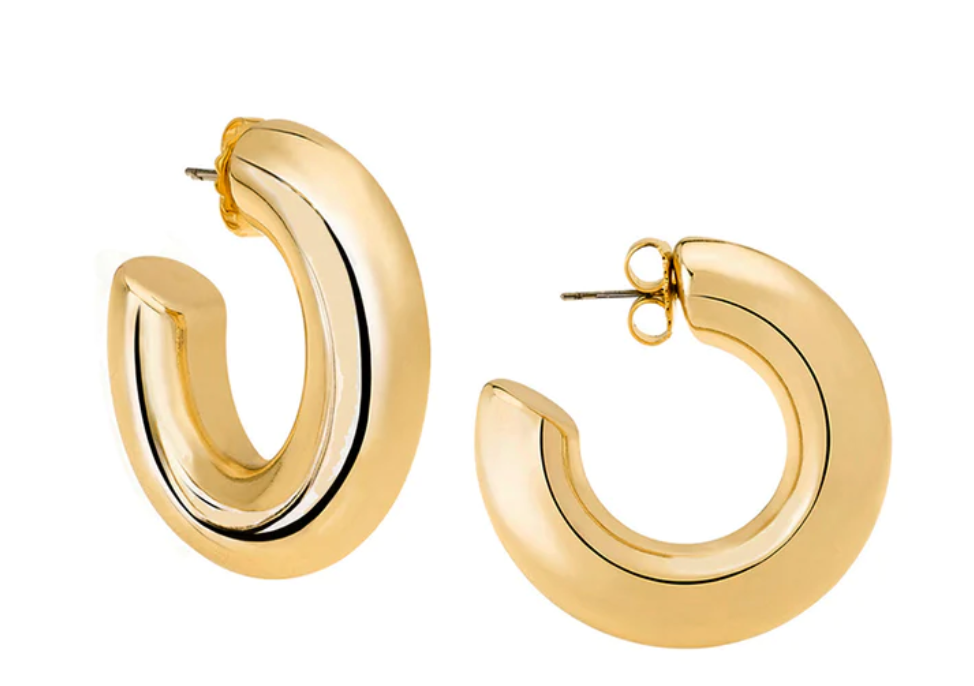 Janis Savitt Medium Hoop Earrings Various Colors Designs That Donate