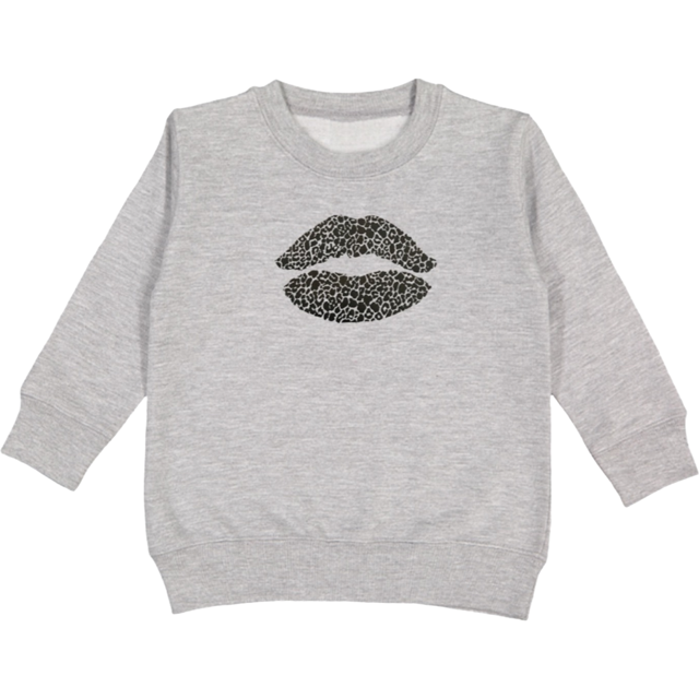 Love Bubby Leopard Lips Kids Sweatshirt