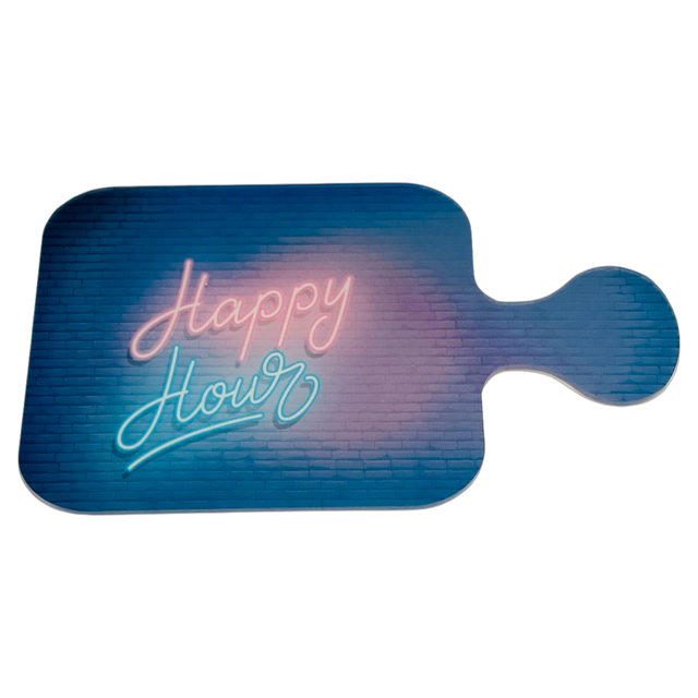 Acrylic Charcuterie  Board Neon Happy Hour