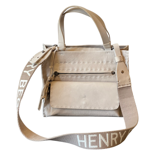 Henry Beguelin Shopping Pocket S Beige with HB Strap