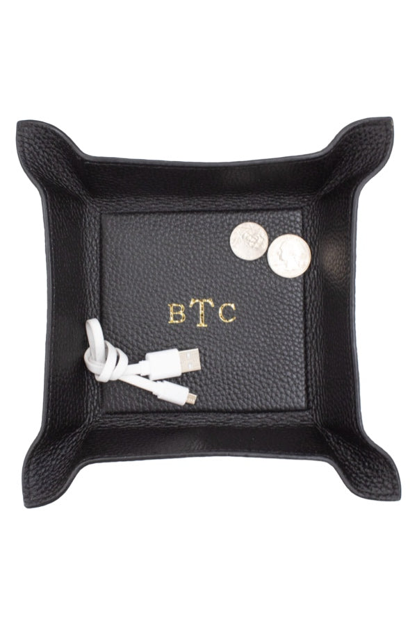 Boulevard Perry Flex Leather Valet w/ Monogramming (Various Colors)