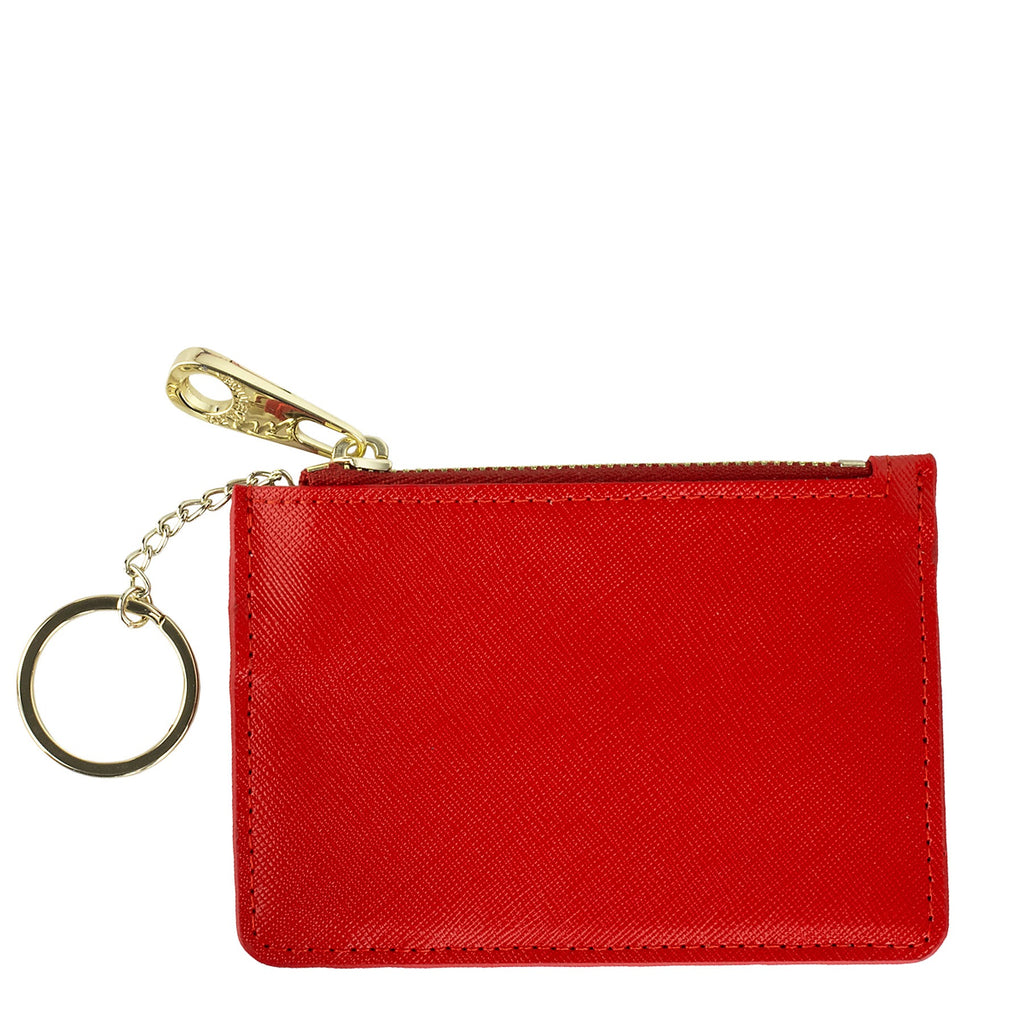 Boulevard Keychain Wallet w/ Monogramming (More Colors Available) Strawberry / with Monogram +$10